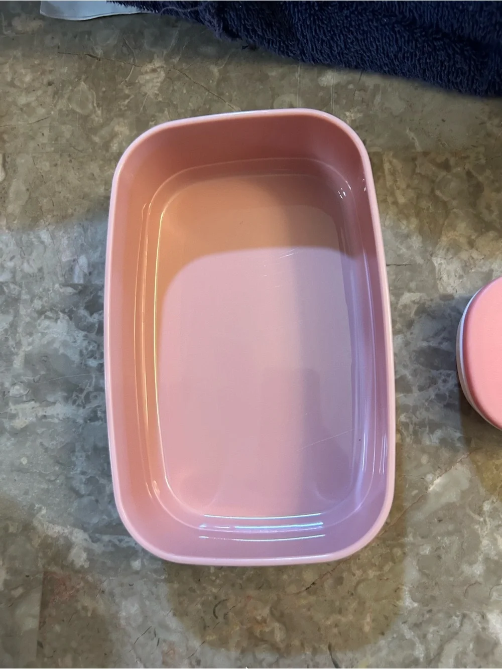 Bentgo Pink Marble Bento Box with Utensils
